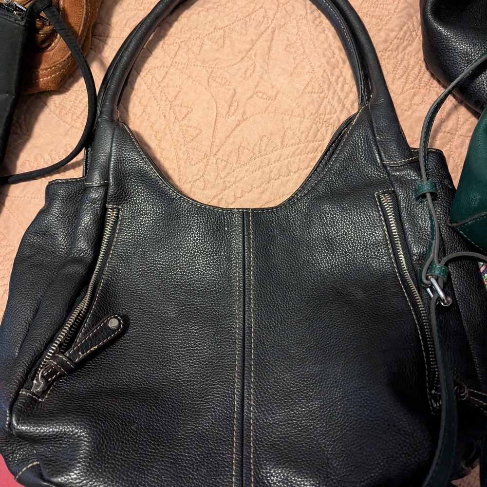Black Leather Women's Bag